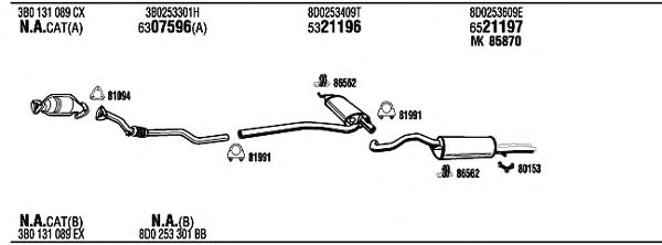 WALKER AD25071 Exhaust System